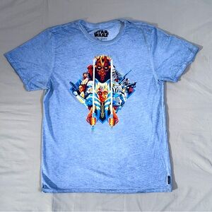 Mens Star Wars Our Universe Graphic T-shirt‎ Size Large Light Blue